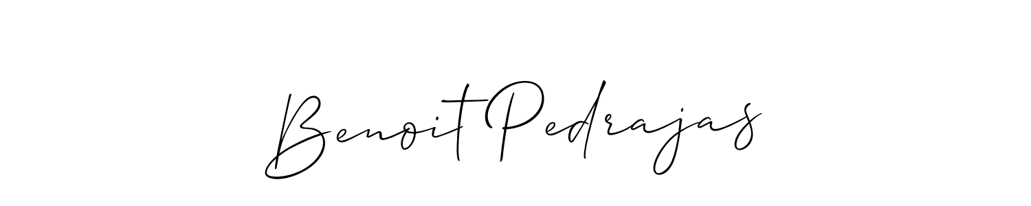 Also You can easily find your signature by using the search form. We will create Benoit Pedrajas name handwritten signature images for you free of cost using Allison_Script sign style. Benoit Pedrajas signature style 2 images and pictures png