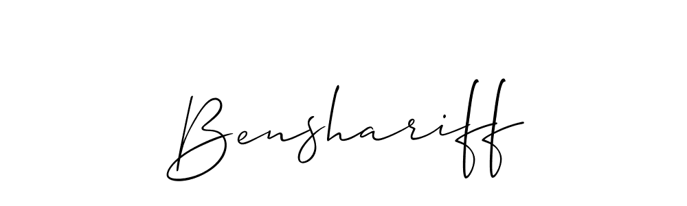 Also You can easily find your signature by using the search form. We will create Benshariff name handwritten signature images for you free of cost using Allison_Script sign style. Benshariff signature style 2 images and pictures png