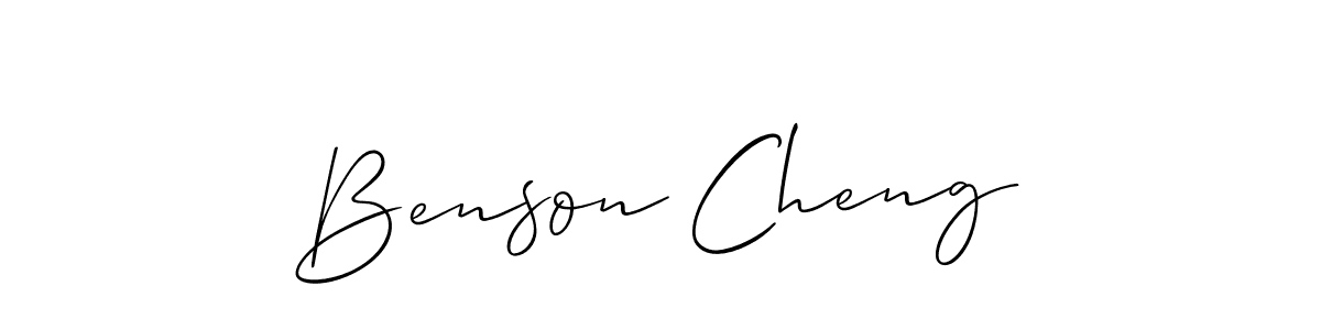 Make a short Benson Cheng signature style. Manage your documents anywhere anytime using Allison_Script. Create and add eSignatures, submit forms, share and send files easily. Benson Cheng signature style 2 images and pictures png