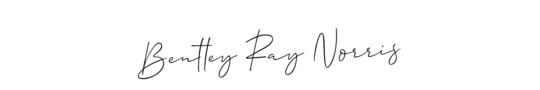 Create a beautiful signature design for name Bentley Ray Norris. With this signature (Allison_Script) fonts, you can make a handwritten signature for free. Bentley Ray Norris signature style 2 images and pictures png