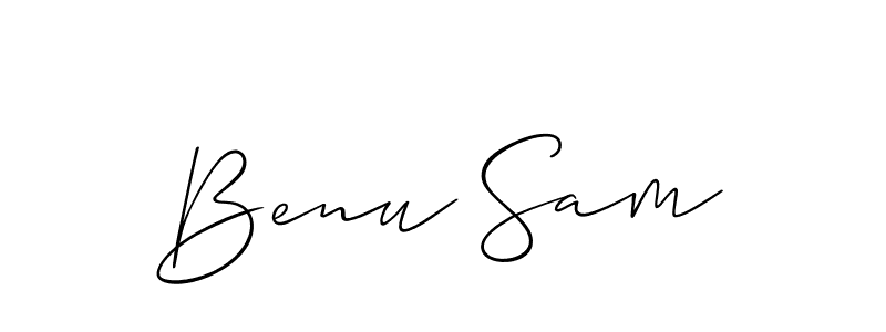 Check out images of Autograph of Benu Sam name. Actor Benu Sam Signature Style. Allison_Script is a professional sign style online. Benu Sam signature style 2 images and pictures png