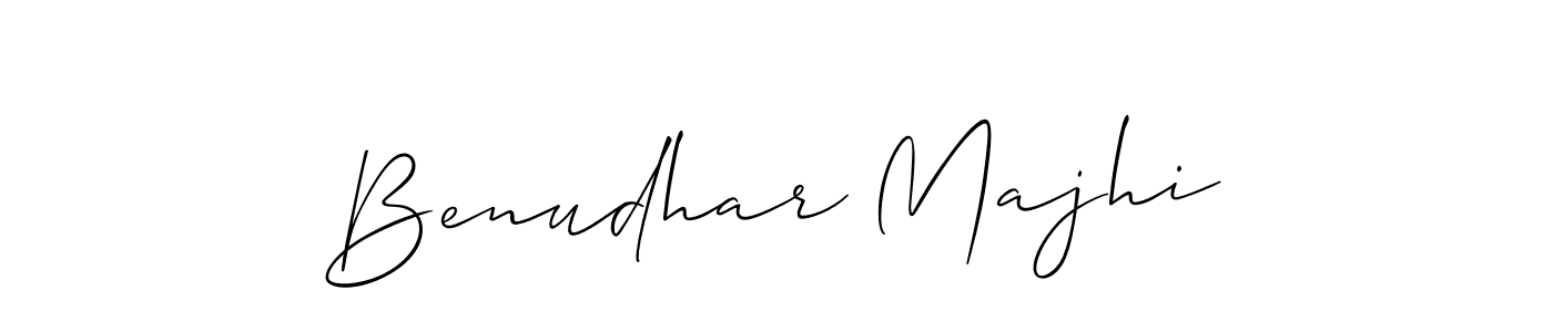 Make a beautiful signature design for name Benudhar Majhi. With this signature (Allison_Script) style, you can create a handwritten signature for free. Benudhar Majhi signature style 2 images and pictures png