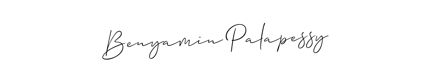 How to make Benyamin Palapessy signature? Allison_Script is a professional autograph style. Create handwritten signature for Benyamin Palapessy name. Benyamin Palapessy signature style 2 images and pictures png