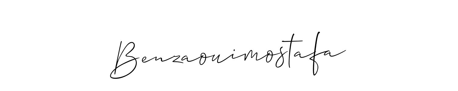 Create a beautiful signature design for name Benzaouimostafa. With this signature (Allison_Script) fonts, you can make a handwritten signature for free. Benzaouimostafa signature style 2 images and pictures png