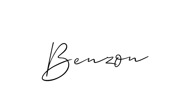 How to Draw Benzon signature style? Allison_Script is a latest design signature styles for name Benzon. Benzon signature style 2 images and pictures png