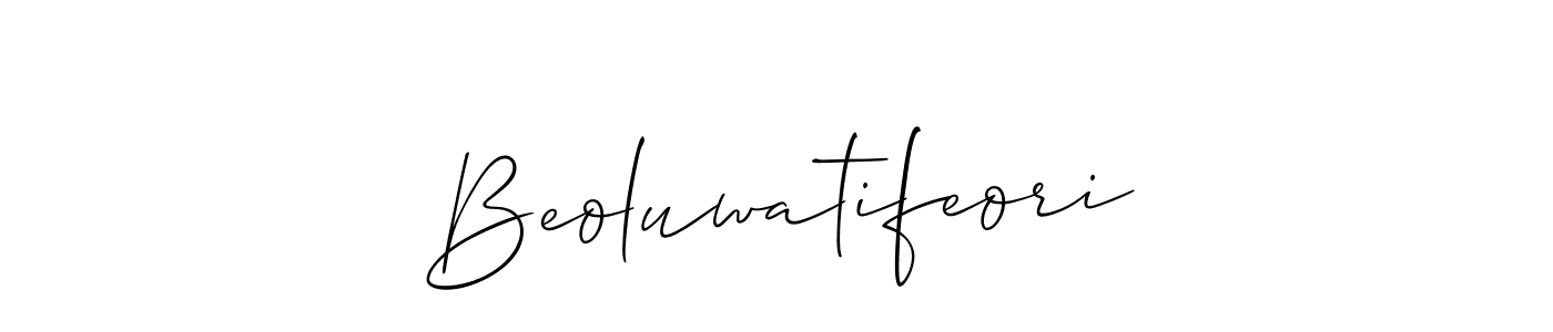 Once you've used our free online signature maker to create your best signature Allison_Script style, it's time to enjoy all of the benefits that Beoluwatifeori name signing documents. Beoluwatifeori signature style 2 images and pictures png