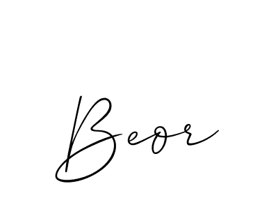 Also we have Beor name is the best signature style. Create professional handwritten signature collection using Allison_Script autograph style. Beor signature style 2 images and pictures png
