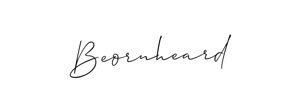 It looks lik you need a new signature style for name Beornheard. Design unique handwritten (Allison_Script) signature with our free signature maker in just a few clicks. Beornheard signature style 2 images and pictures png