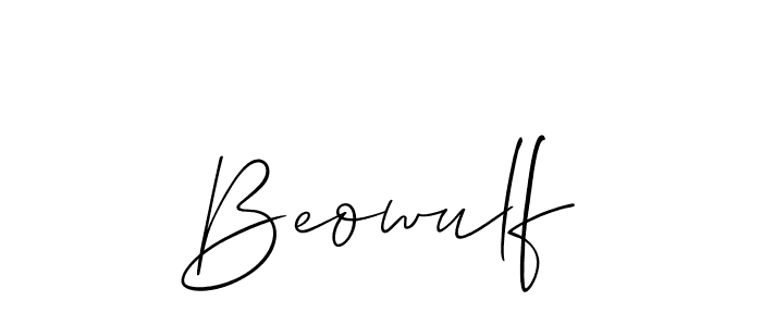 How to make Beowulf signature? Allison_Script is a professional autograph style. Create handwritten signature for Beowulf name. Beowulf signature style 2 images and pictures png