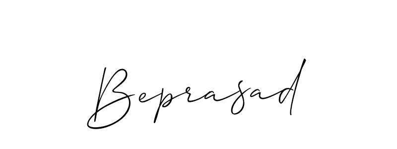 Design your own signature with our free online signature maker. With this signature software, you can create a handwritten (Allison_Script) signature for name Beprasad. Beprasad signature style 2 images and pictures png