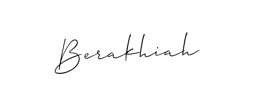 How to Draw Berakhiah signature style? Allison_Script is a latest design signature styles for name Berakhiah. Berakhiah signature style 2 images and pictures png