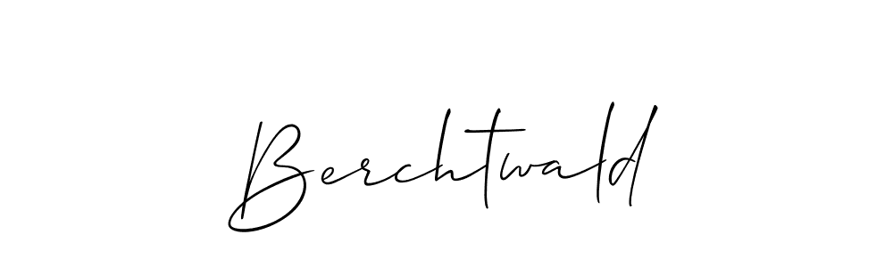 Create a beautiful signature design for name Berchtwald. With this signature (Allison_Script) fonts, you can make a handwritten signature for free. Berchtwald signature style 2 images and pictures png