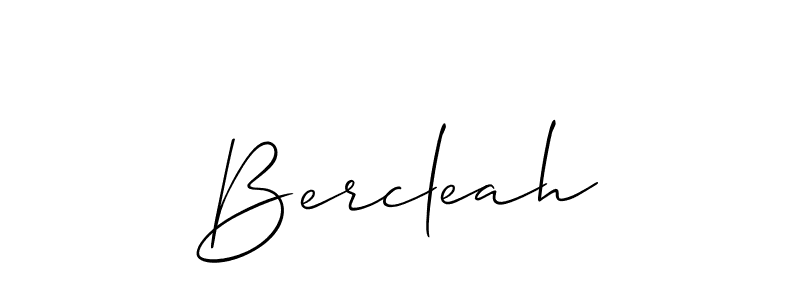 Once you've used our free online signature maker to create your best signature Allison_Script style, it's time to enjoy all of the benefits that Bercleah name signing documents. Bercleah signature style 2 images and pictures png