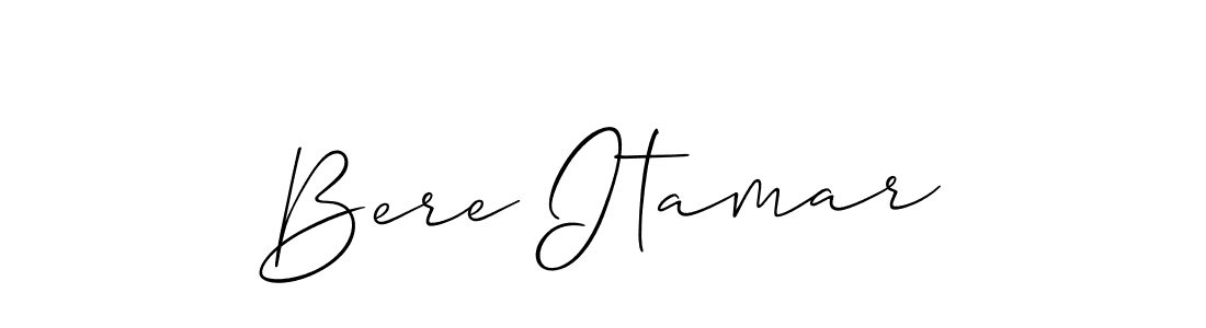 Also You can easily find your signature by using the search form. We will create Bere Itamar name handwritten signature images for you free of cost using Allison_Script sign style. Bere Itamar signature style 2 images and pictures png