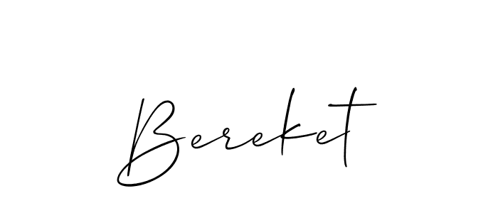 Make a short Bereket signature style. Manage your documents anywhere anytime using Allison_Script. Create and add eSignatures, submit forms, share and send files easily. Bereket signature style 2 images and pictures png