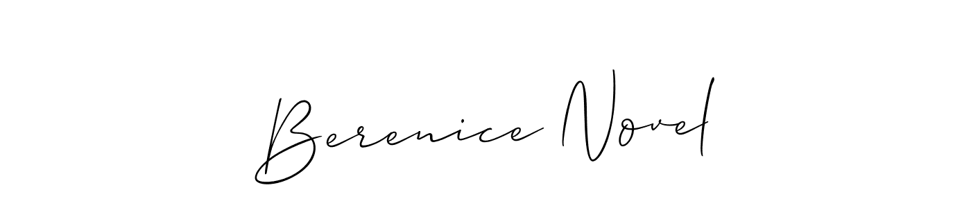 Design your own signature with our free online signature maker. With this signature software, you can create a handwritten (Allison_Script) signature for name Berenice Novel. Berenice Novel signature style 2 images and pictures png