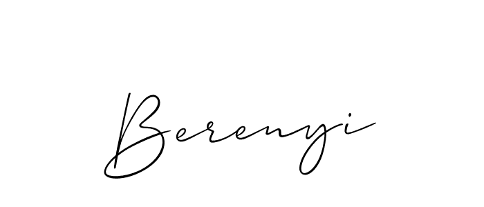 Make a short Berenyi signature style. Manage your documents anywhere anytime using Allison_Script. Create and add eSignatures, submit forms, share and send files easily. Berenyi signature style 2 images and pictures png