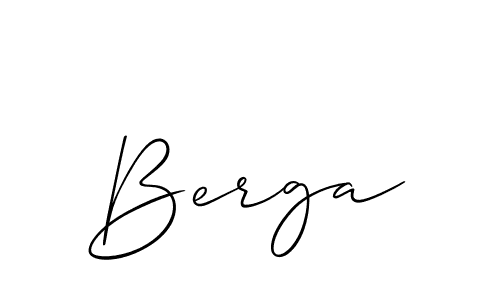 Best and Professional Signature Style for Berga. Allison_Script Best Signature Style Collection. Berga signature style 2 images and pictures png