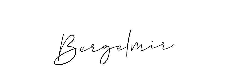 Use a signature maker to create a handwritten signature online. With this signature software, you can design (Allison_Script) your own signature for name Bergelmir. Bergelmir signature style 2 images and pictures png