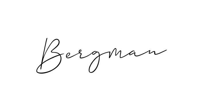 Bergman stylish signature style. Best Handwritten Sign (Allison_Script) for my name. Handwritten Signature Collection Ideas for my name Bergman. Bergman signature style 2 images and pictures png