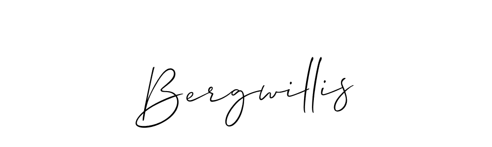 It looks lik you need a new signature style for name Bergwillis. Design unique handwritten (Allison_Script) signature with our free signature maker in just a few clicks. Bergwillis signature style 2 images and pictures png