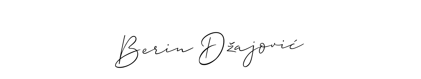 This is the best signature style for the Berin Džajović name. Also you like these signature font (Allison_Script). Mix name signature. Berin Džajović signature style 2 images and pictures png