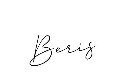 Design your own signature with our free online signature maker. With this signature software, you can create a handwritten (Allison_Script) signature for name Beris. Beris signature style 2 images and pictures png
