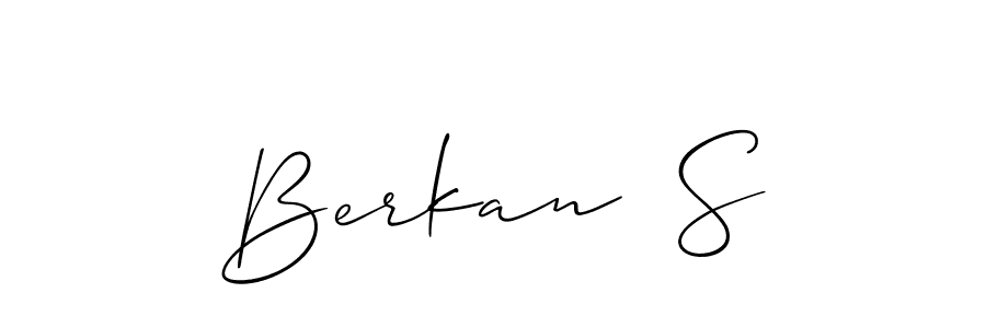 Use a signature maker to create a handwritten signature online. With this signature software, you can design (Allison_Script) your own signature for name Berkan  S. Berkan  S signature style 2 images and pictures png
