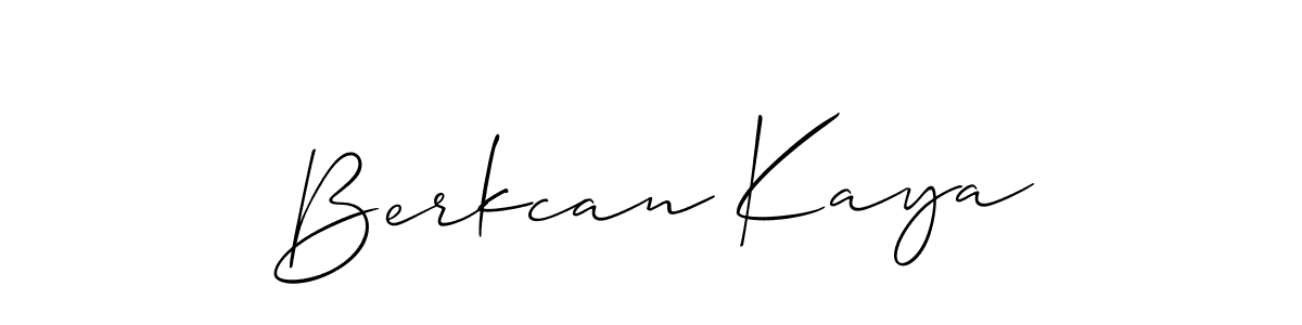 How to make Berkcan Kaya signature? Allison_Script is a professional autograph style. Create handwritten signature for Berkcan Kaya name. Berkcan Kaya signature style 2 images and pictures png