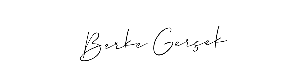 Allison_Script is a professional signature style that is perfect for those who want to add a touch of class to their signature. It is also a great choice for those who want to make their signature more unique. Get Berke Gerçek name to fancy signature for free. Berke Gerçek signature style 2 images and pictures png