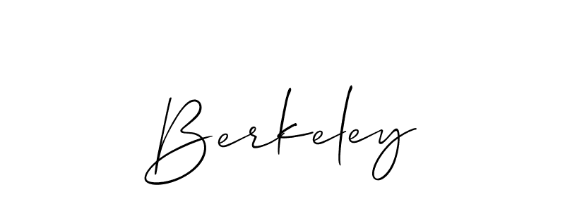 You should practise on your own different ways (Allison_Script) to write your name (Berkeley) in signature. don't let someone else do it for you. Berkeley signature style 2 images and pictures png