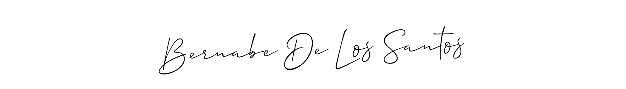 Make a beautiful signature design for name Bernabe De Los Santos. With this signature (Allison_Script) style, you can create a handwritten signature for free. Bernabe De Los Santos signature style 2 images and pictures png