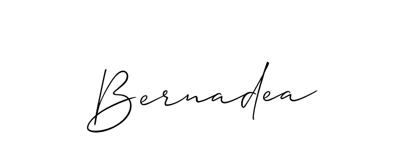 How to make Bernadea name signature. Use Allison_Script style for creating short signs online. This is the latest handwritten sign. Bernadea signature style 2 images and pictures png