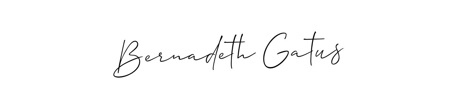 This is the best signature style for the Bernadeth Gatus name. Also you like these signature font (Allison_Script). Mix name signature. Bernadeth Gatus signature style 2 images and pictures png