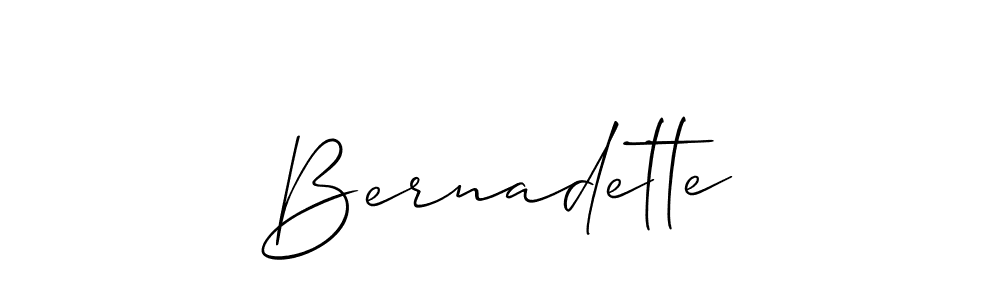 You should practise on your own different ways (Allison_Script) to write your name (Bernadette) in signature. don't let someone else do it for you. Bernadette signature style 2 images and pictures png