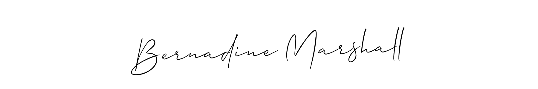 Allison_Script is a professional signature style that is perfect for those who want to add a touch of class to their signature. It is also a great choice for those who want to make their signature more unique. Get Bernadine Marshall name to fancy signature for free. Bernadine Marshall signature style 2 images and pictures png