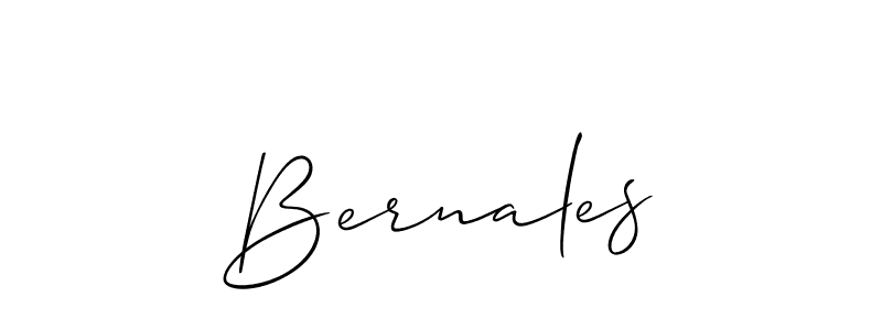 Make a beautiful signature design for name Bernales. Use this online signature maker to create a handwritten signature for free. Bernales signature style 2 images and pictures png