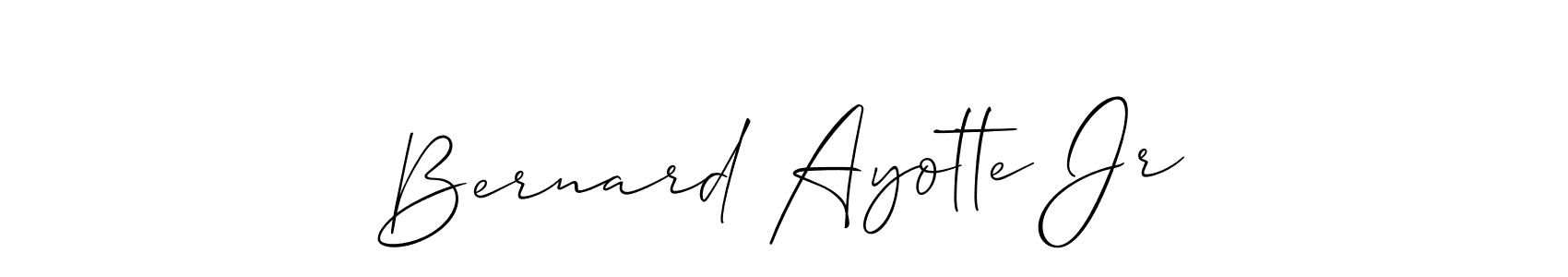 How to Draw Bernard Ayotte Jr signature style? Allison_Script is a latest design signature styles for name Bernard Ayotte Jr. Bernard Ayotte Jr signature style 2 images and pictures png