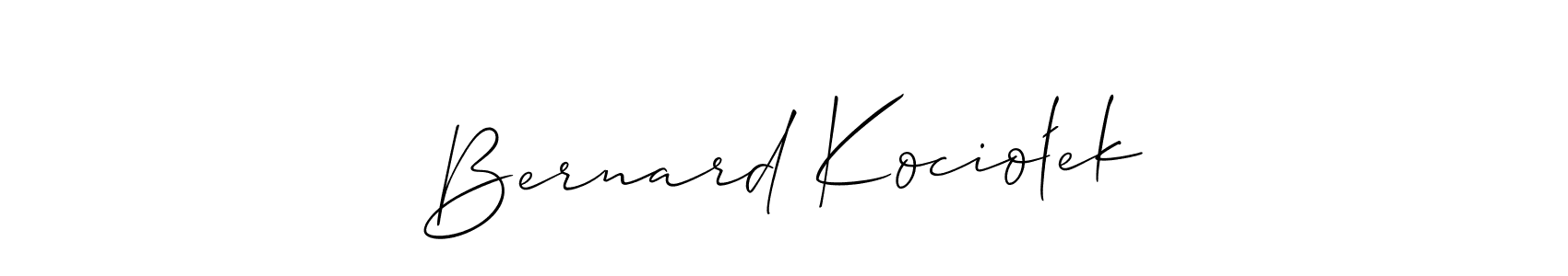 Make a beautiful signature design for name Bernard Kociołek. With this signature (Allison_Script) style, you can create a handwritten signature for free. Bernard Kociołek signature style 2 images and pictures png