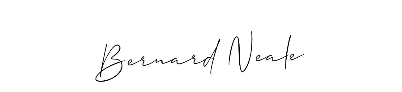 How to make Bernard Neale signature? Allison_Script is a professional autograph style. Create handwritten signature for Bernard Neale name. Bernard Neale signature style 2 images and pictures png