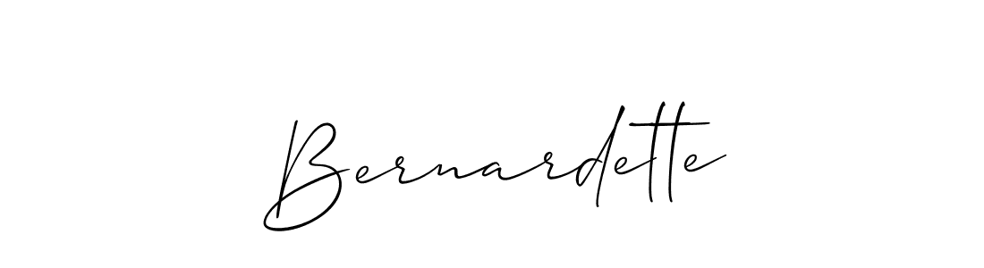 The best way (Allison_Script) to make a short signature is to pick only two or three words in your name. The name Bernardette include a total of six letters. For converting this name. Bernardette signature style 2 images and pictures png