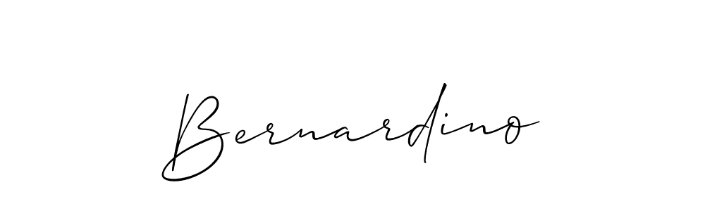 You should practise on your own different ways (Allison_Script) to write your name (Bernardino) in signature. don't let someone else do it for you. Bernardino signature style 2 images and pictures png