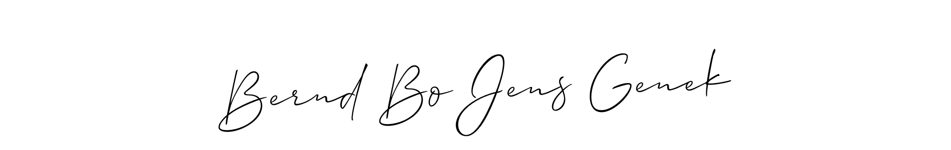 See photos of Bernd Bo Jens Genek official signature by Spectra . Check more albums & portfolios. Read reviews & check more about Allison_Script font. Bernd Bo Jens Genek signature style 2 images and pictures png