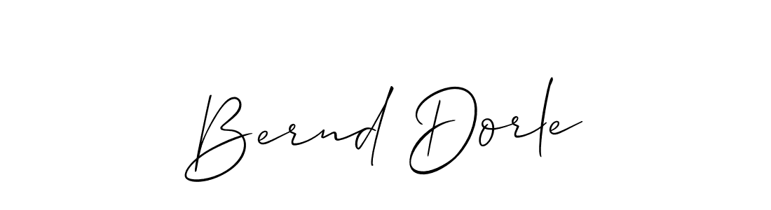 Make a short Bernd Dorle signature style. Manage your documents anywhere anytime using Allison_Script. Create and add eSignatures, submit forms, share and send files easily. Bernd Dorle signature style 2 images and pictures png