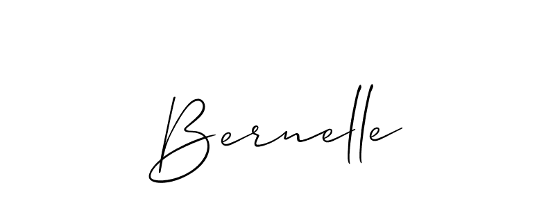 Create a beautiful signature design for name Bernelle. With this signature (Allison_Script) fonts, you can make a handwritten signature for free. Bernelle signature style 2 images and pictures png