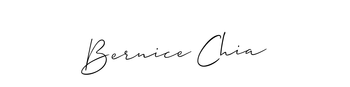 Make a beautiful signature design for name Bernice Chia. With this signature (Allison_Script) style, you can create a handwritten signature for free. Bernice Chia signature style 2 images and pictures png