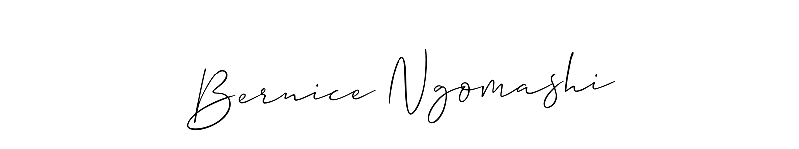 How to make Bernice Ngomashi signature? Allison_Script is a professional autograph style. Create handwritten signature for Bernice Ngomashi name. Bernice Ngomashi signature style 2 images and pictures png