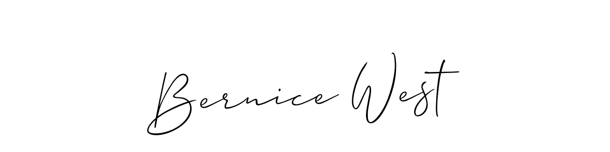 Make a beautiful signature design for name Bernice West. Use this online signature maker to create a handwritten signature for free. Bernice West signature style 2 images and pictures png