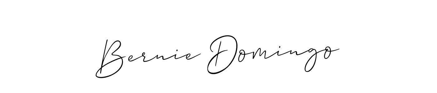 The best way (Allison_Script) to make a short signature is to pick only two or three words in your name. The name Bernie Domingo include a total of six letters. For converting this name. Bernie Domingo signature style 2 images and pictures png