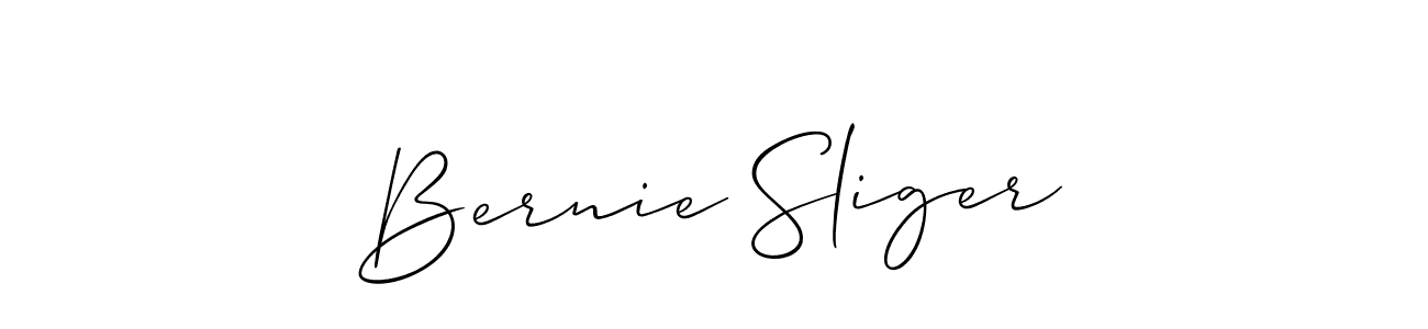 Bernie Sliger stylish signature style. Best Handwritten Sign (Allison_Script) for my name. Handwritten Signature Collection Ideas for my name Bernie Sliger. Bernie Sliger signature style 2 images and pictures png